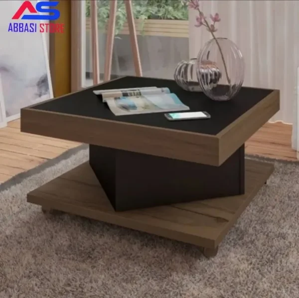 Modern Lamination Wood Multipurpose Side Table Cofee table Storage table Decorative table -41 x 36 x 45 cm (L x W x H, White) - Image 3