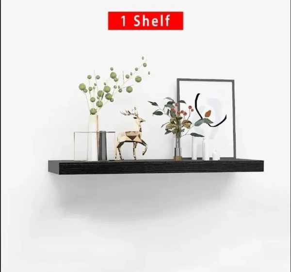 Introducing the 12"×4" Wooden Creative Floating Shelf, a versatile and stylish addition to any living space. Crafted from durable chipboard, this assembled shelf is perfect for displaying decorative items, books, or plants. Whether it's for the bedroom,