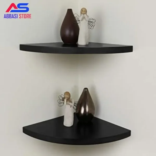 Wall Mounted Floating Corner Storage Shelves wall racks wooden piece wall decoration shelves - Image 4