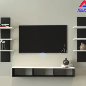 Led tv shelf with Floating wall decoration shelves Mounted Tv shelf Wall hanging decoration shelves Tv entertainment unit With 2 wall decoration shelves Floating tv stand Storage rack set of 3